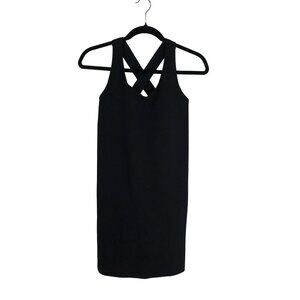 FLX Travel/Leisure Sports Dress Criss-Cross Back Sleeveless Size XS Black